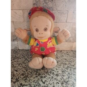 Vintage Playskool Boy Monkey Loves Plush 15" Spinning Ears Tested Works 1991
